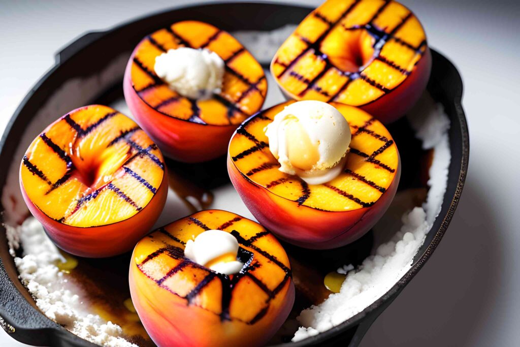 grilled-peaches-with-ice-cream-dreaxiagourmet.com